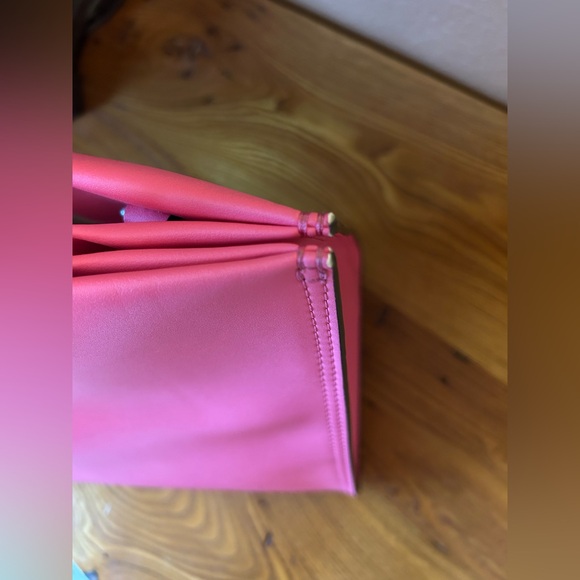 Tory Burch Small Ella Bio Tote large logo hidden pocket w/dust bag and strap - Picture 7 of 16